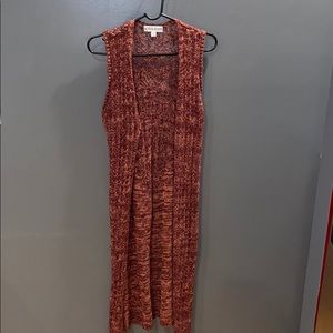 Knox Rose Sweater Duster Vest